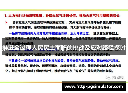 推进全过程人民民主面临的挑战及应对路径探讨