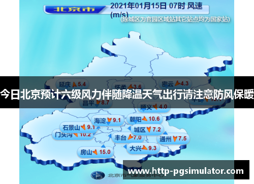 今日北京预计六级风力伴随降温天气出行请注意防风保暖