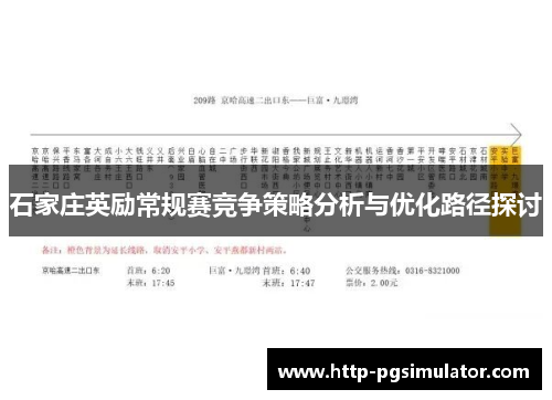石家庄英励常规赛竞争策略分析与优化路径探讨